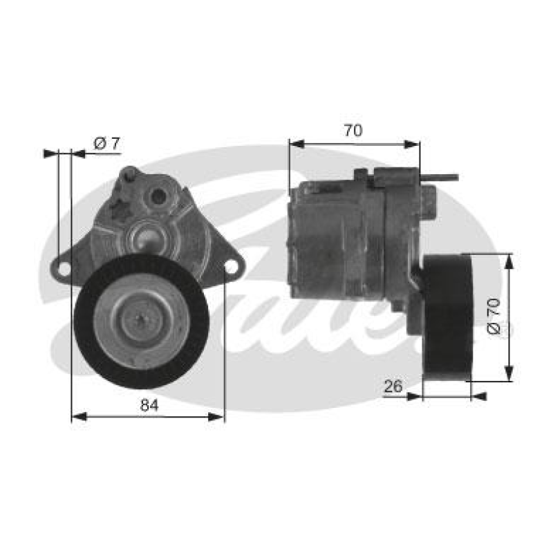 Натягувач ременя генератора MERCEDES 2.0CDI-3.2CDI 93-, DODGE, JEEP 2.7CRD 01-05 Натягувач ременя генератора MERCEDES 2.0CDI-3.2CDI 93-, DODGE, JEEP 2.7CRD 01-05