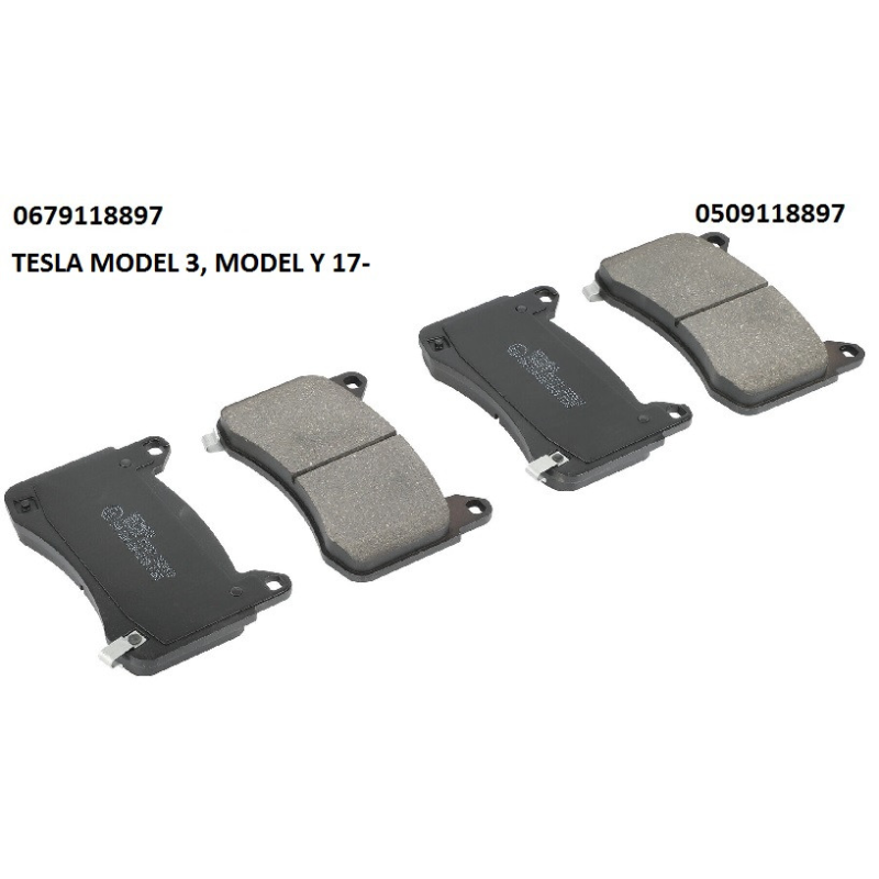 Колодки передні TESLA MODEL 3, MODEL Y 17- Колодки передні TESLA MODEL 3, MODEL Y 17-
